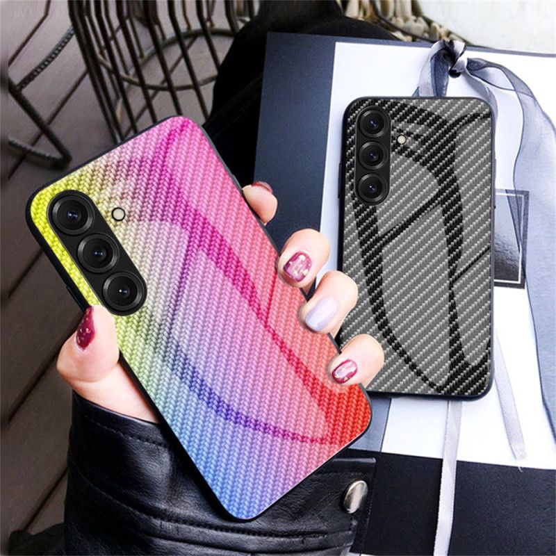 Cover Samsung Galaxy S26 Telefon Etui Hærdet Glas I Kulfiber