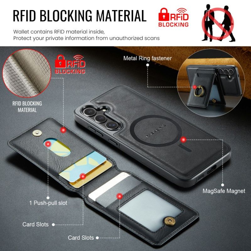 Cover Samsung Galaxy S26 Telefon Etui Magging Magnetisk Kortholder Og Ring