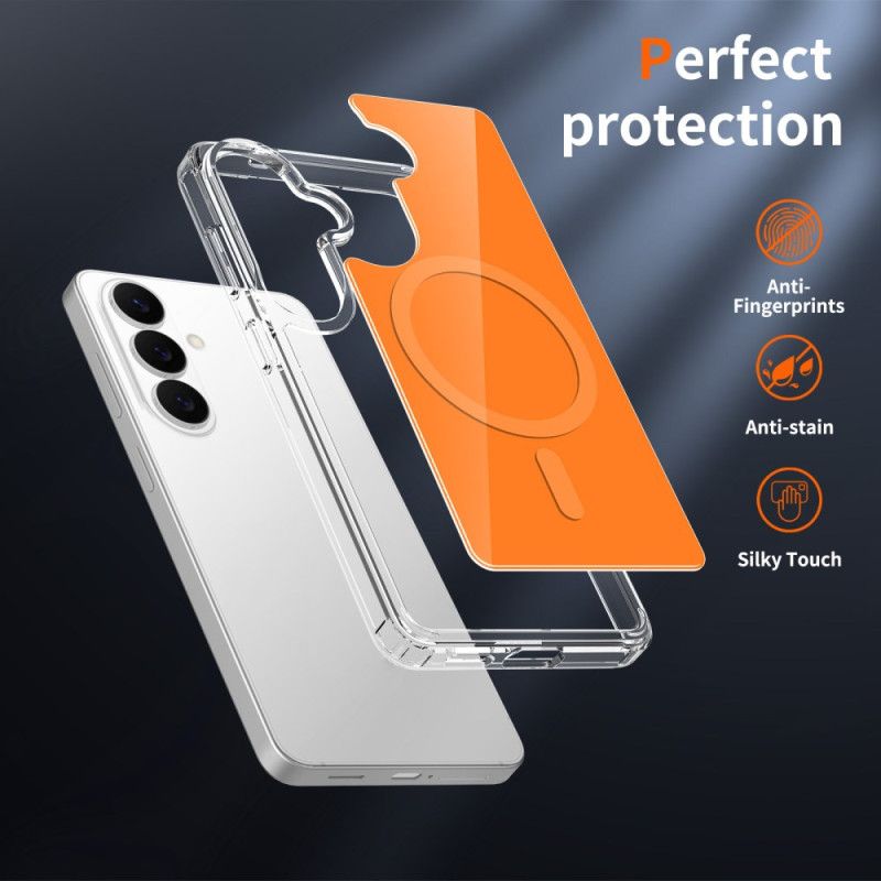 Cover Samsung Galaxy S26 Telefon Etui Magnetisk Med Stødsikkert Hærdet Glas