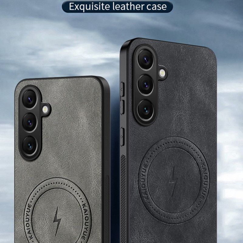 Cover Til Samsung Galaxy S26 Magnetisk Med Lædereffekt