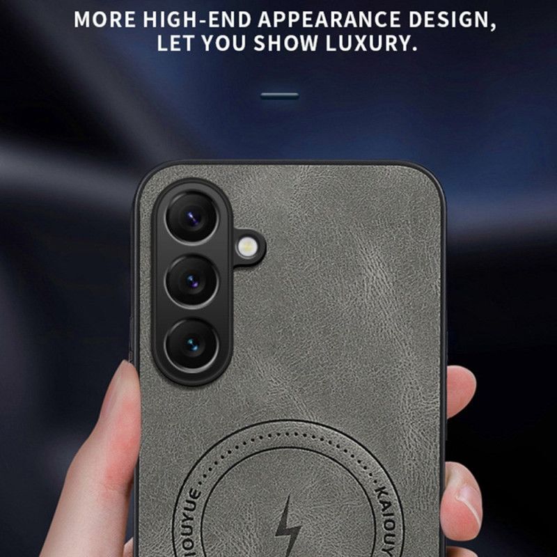 Cover Til Samsung Galaxy S26 Magnetisk Med Lædereffekt