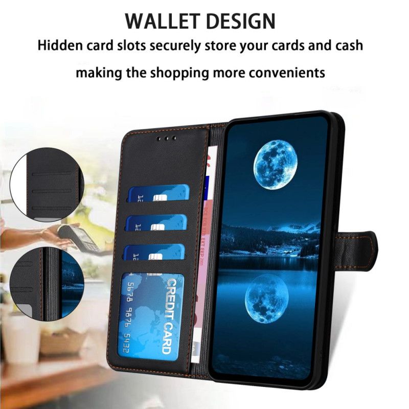 Flip Cover Samsung Galaxy S26 Almindeligt Læderlook