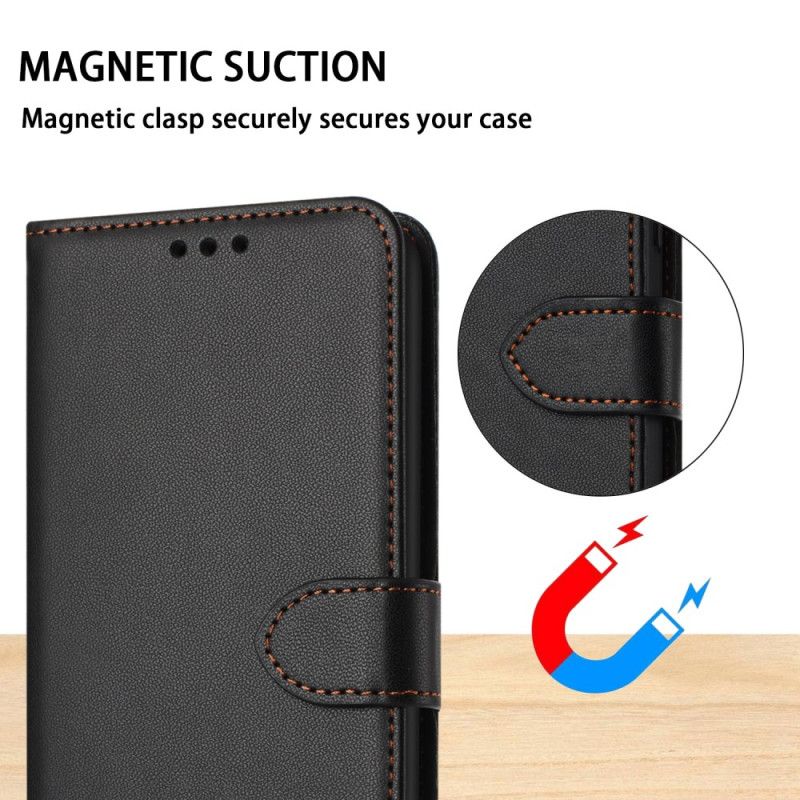 Flip Cover Samsung Galaxy S26 Almindeligt Læderlook