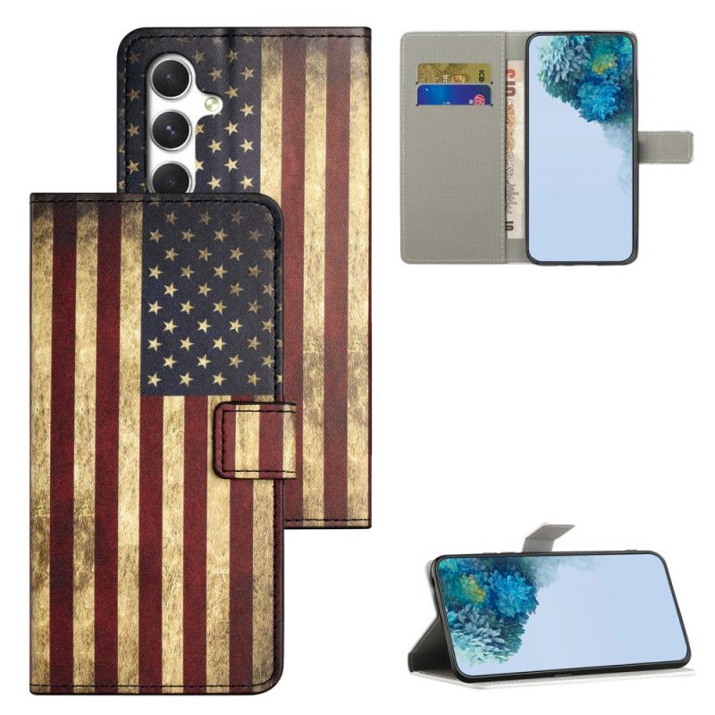 Flip Cover Samsung Galaxy S26 Amerikansk Vintageflag