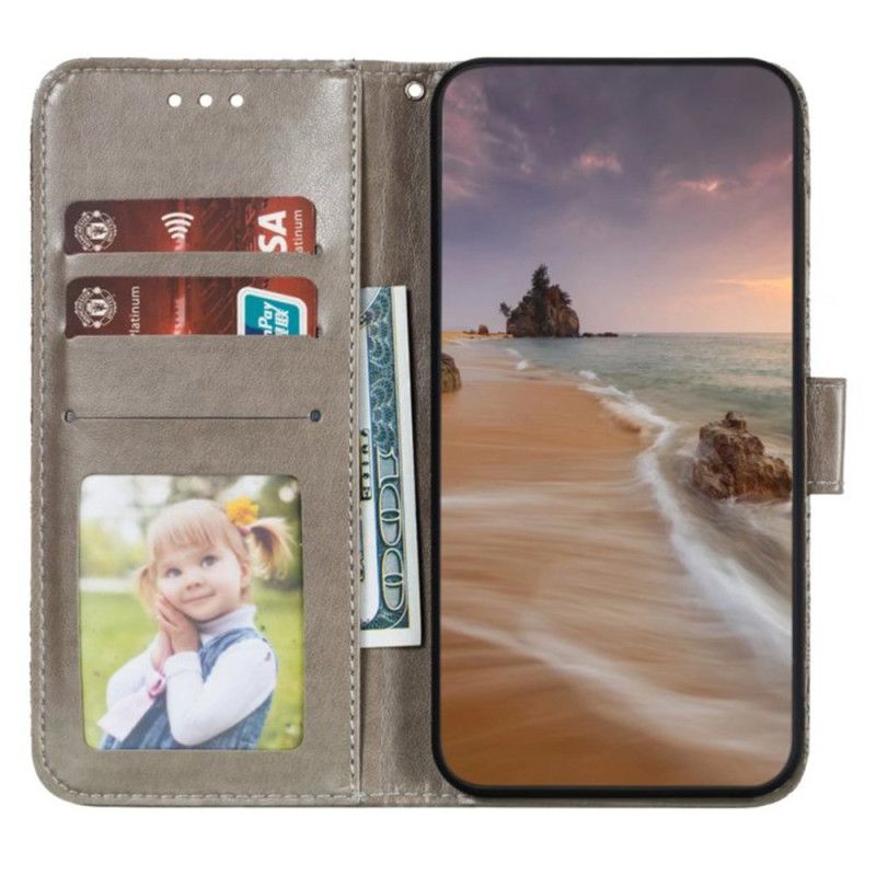Flip Cover Samsung Galaxy S26 Blomstermønster Med Blonde