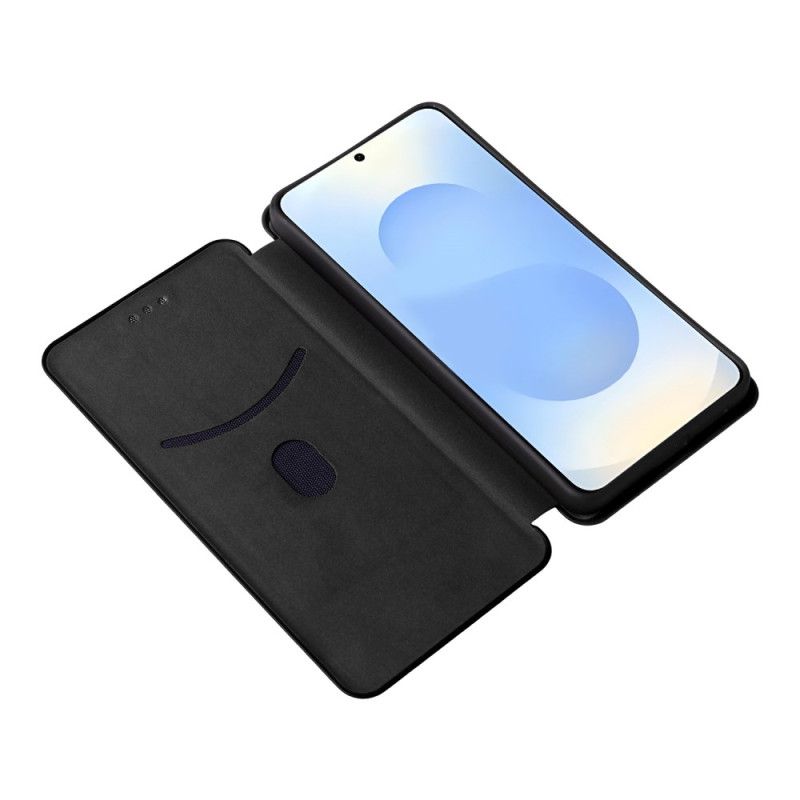 Flip Cover Samsung Galaxy S26 Fibertekstureret Kulfiber