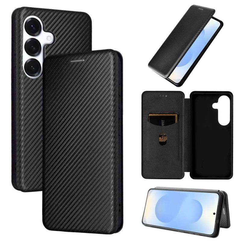 Flip Cover Samsung Galaxy S26 Fibertekstureret Kulfiber