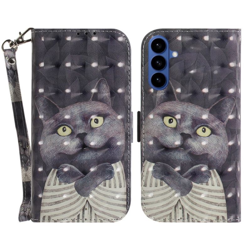 Flip Cover Samsung Galaxy S26 Grå Kat-snor