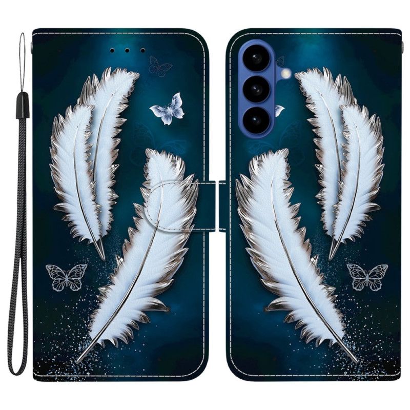 Flip Cover Samsung Galaxy S26 Hvide Fjer