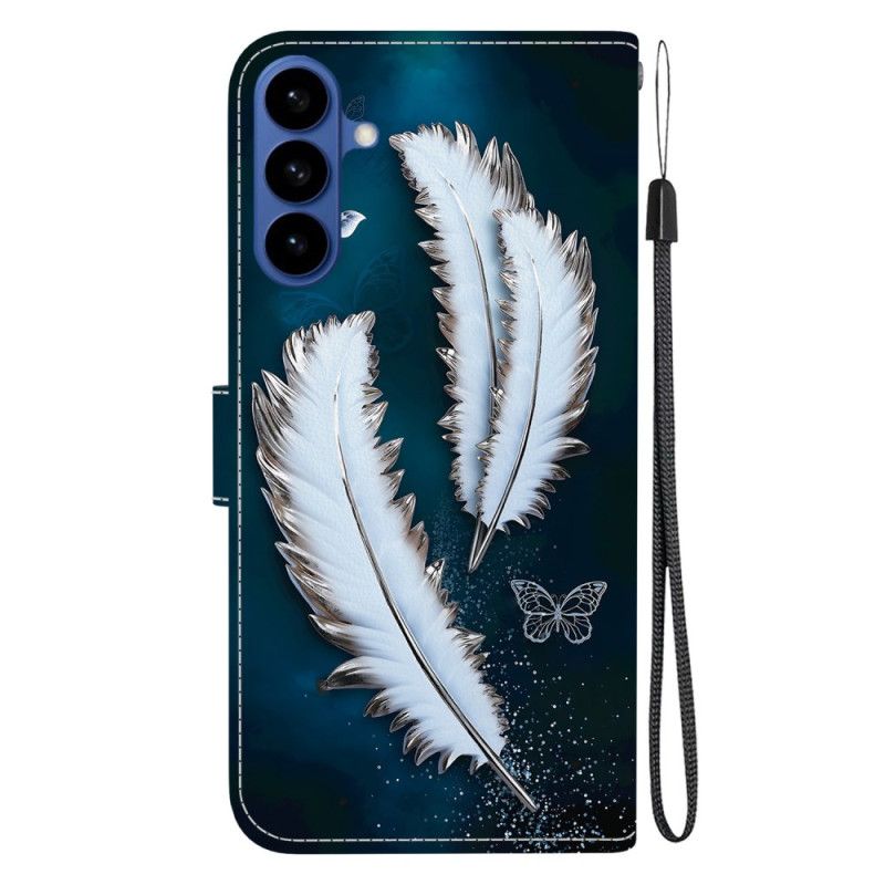 Flip Cover Samsung Galaxy S26 Hvide Fjer