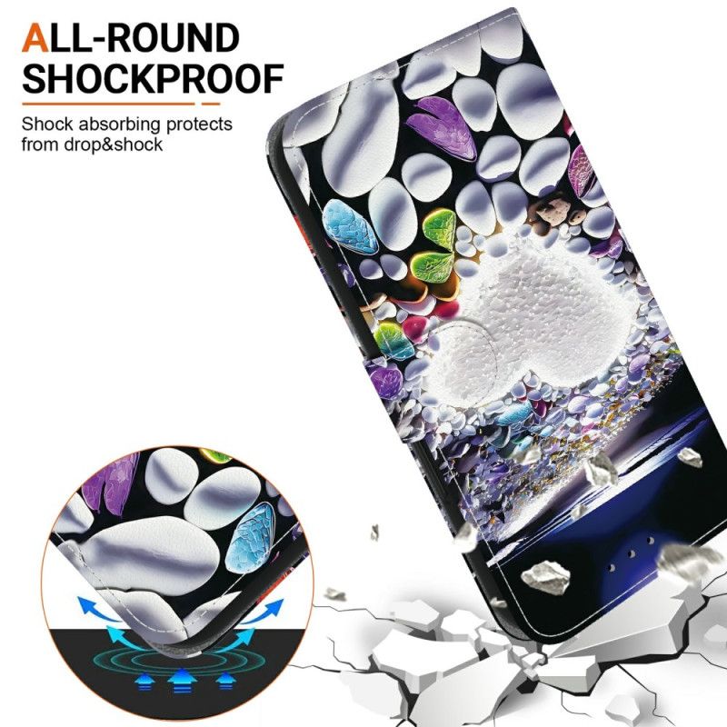 Flip Cover Samsung Galaxy S26 Hvidt Hjerte