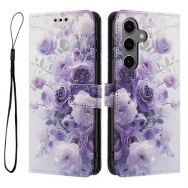 Flip Cover Samsung Galaxy S26 Lilla Roser