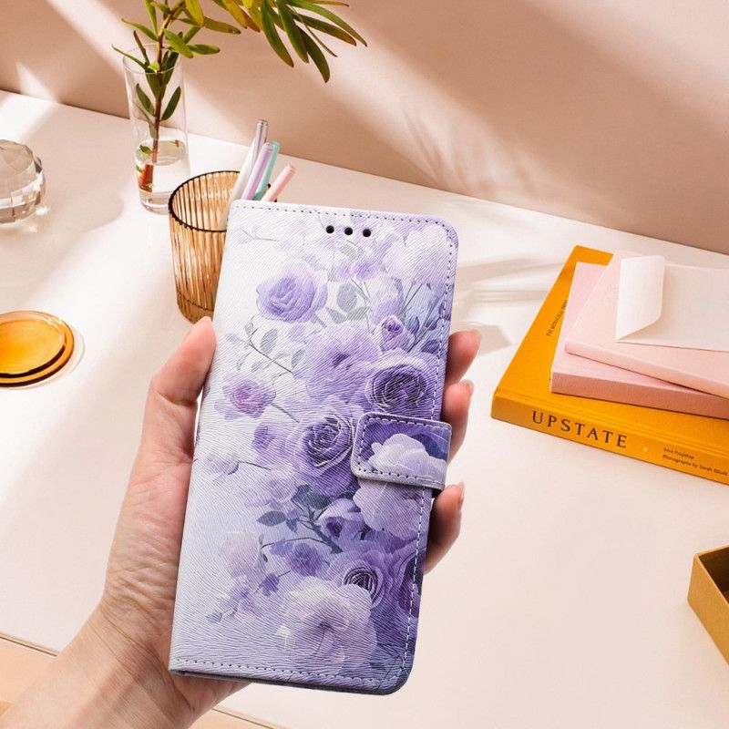 Flip Cover Samsung Galaxy S26 Lilla Roser