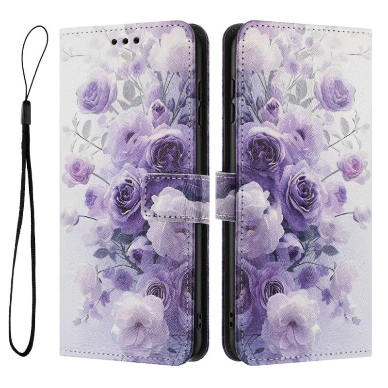 Flip Cover Samsung Galaxy S26 Lilla Roser