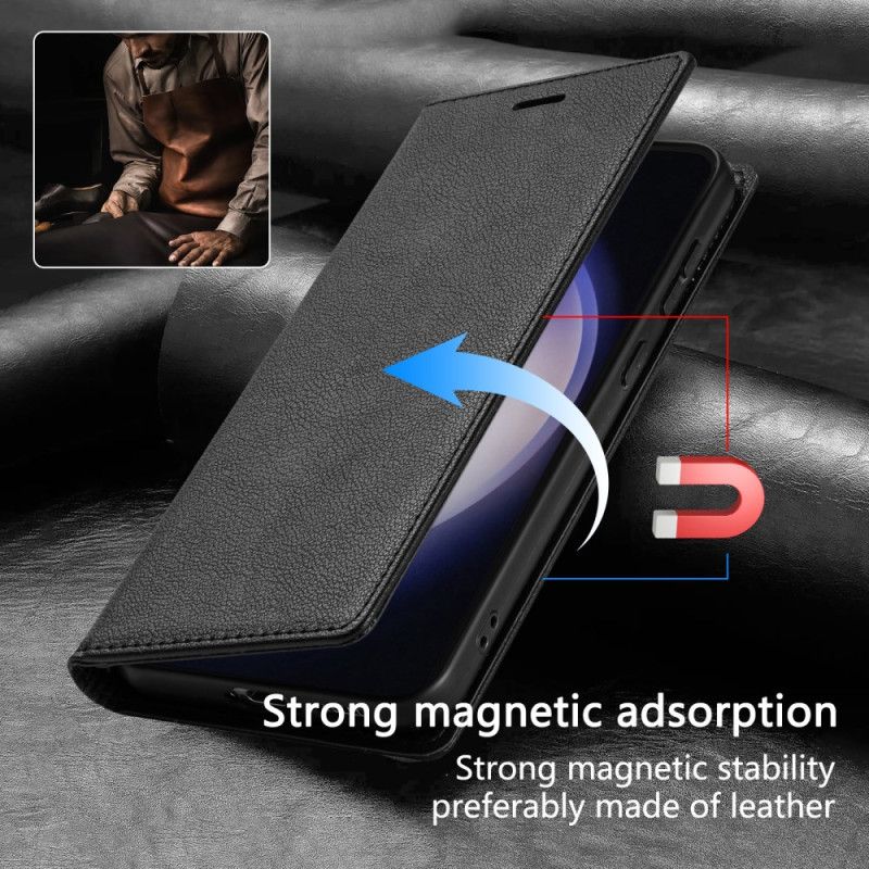 Flip Cover Samsung Galaxy S26 Magnetisk Lukning Med Lædereffekt