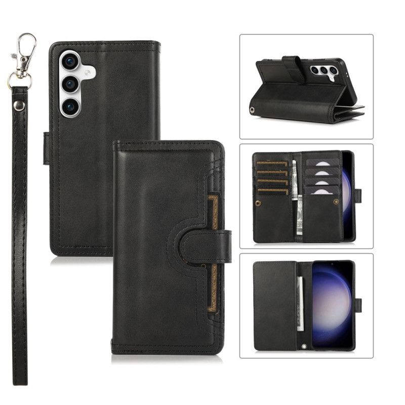Flip Cover Samsung Galaxy S26 Magnetisk Pung Og Snor
