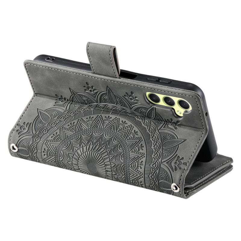 Flip Cover Samsung Galaxy S26 Mandala-pung Med Ruskindseffekt
