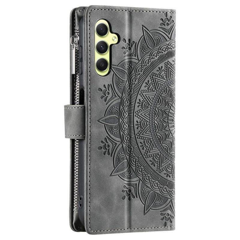Flip Cover Samsung Galaxy S26 Mandala-pung Med Ruskindseffekt