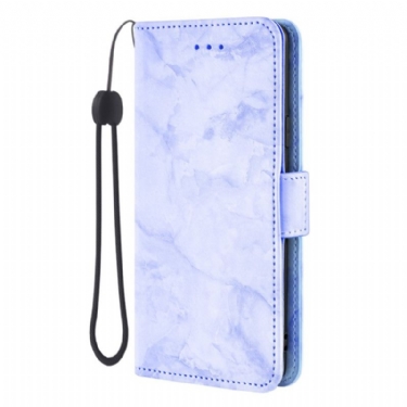 Flip Cover Samsung Galaxy S26 Marmormønster Og Dobbelt Lås