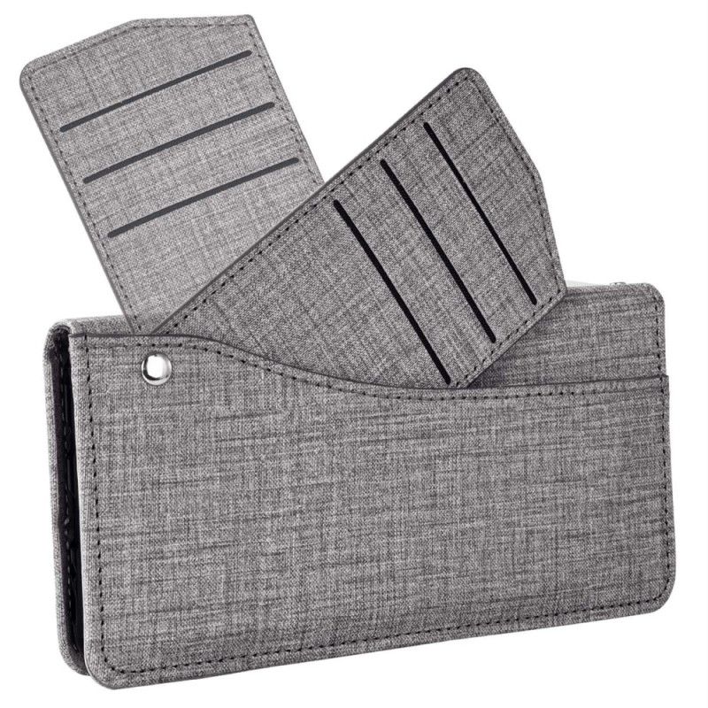 Flip Cover Samsung Galaxy S26 Med Denimtekstur Og Roterende Kortholder