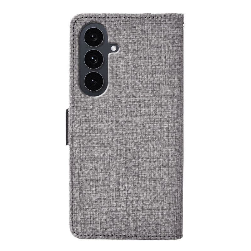 Flip Cover Samsung Galaxy S26 Med Denimtekstur Og Roterende Kortholder