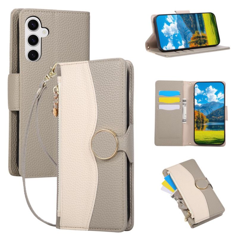 Flip Cover Samsung Galaxy S26 Pung Med Tofarvet Lynlås