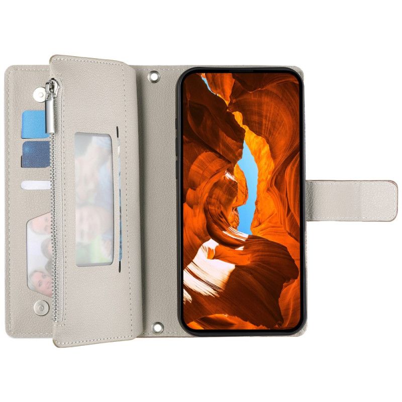 Flip Cover Samsung Galaxy S26 Tofarvet Pung Med Stropper