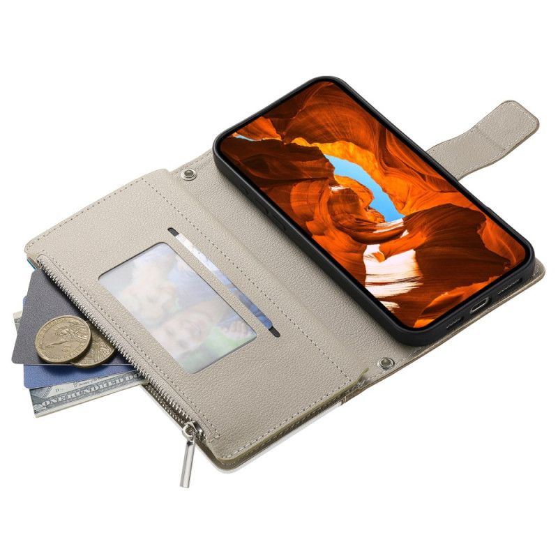 Flip Cover Samsung Galaxy S26 Tofarvet Pung Med Stropper
