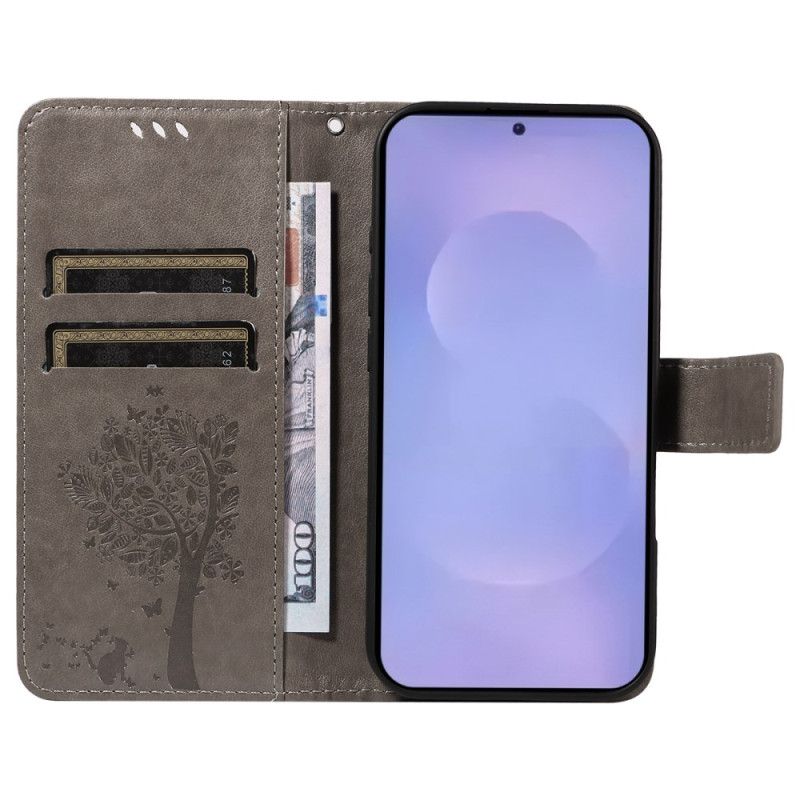 Flip Cover Samsung Galaxy S26 Træ Og Kat