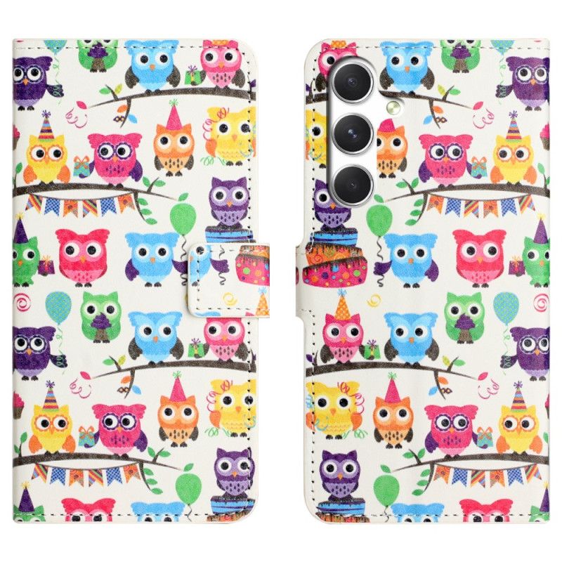 Flip Cover Samsung Galaxy S26 Uglemønster
