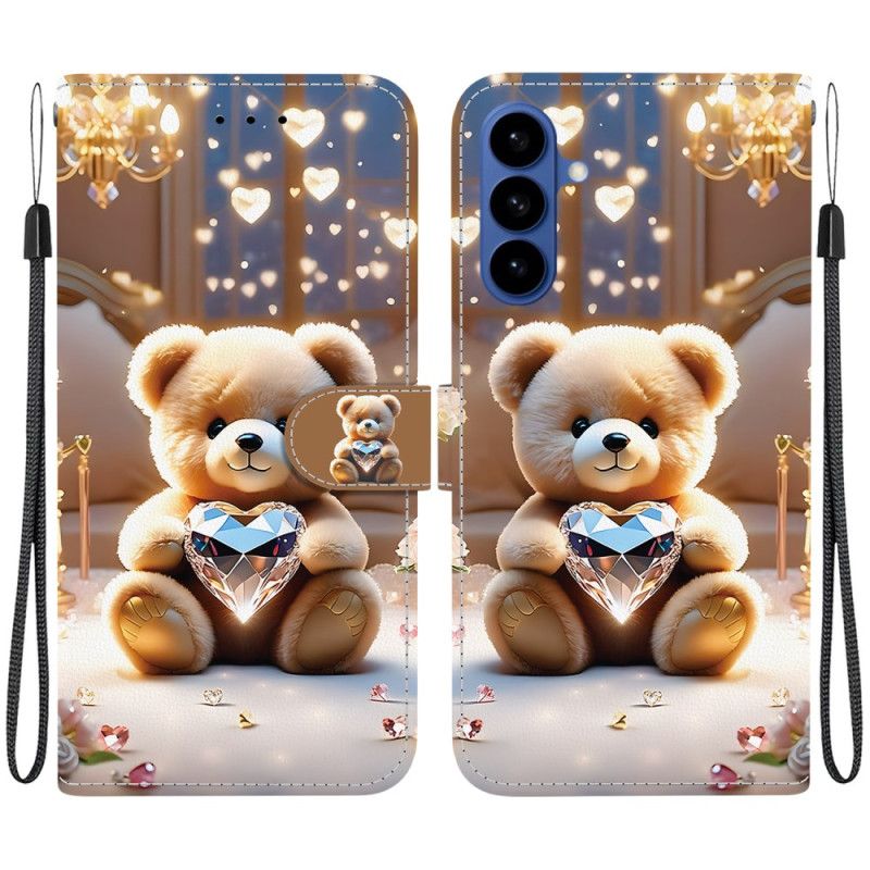 Flip Cover Til Samsung Galaxy S26 Bjørn Og Diamant