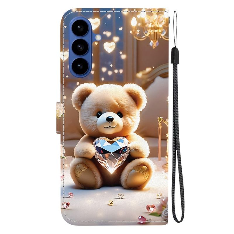 Flip Cover Til Samsung Galaxy S26 Bjørn Og Diamant