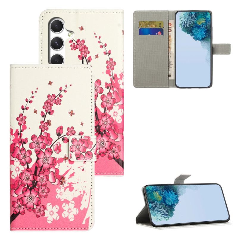Flip Cover Til Samsung Galaxy S26 Blommeblomster
