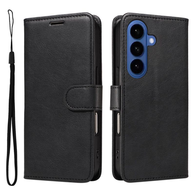 Flip Cover Til Samsung Galaxy S26 Ensfarvet Kunstlæder