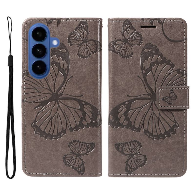 Flip Cover Til Samsung Galaxy S26 Kæmpe Sommerfugle
