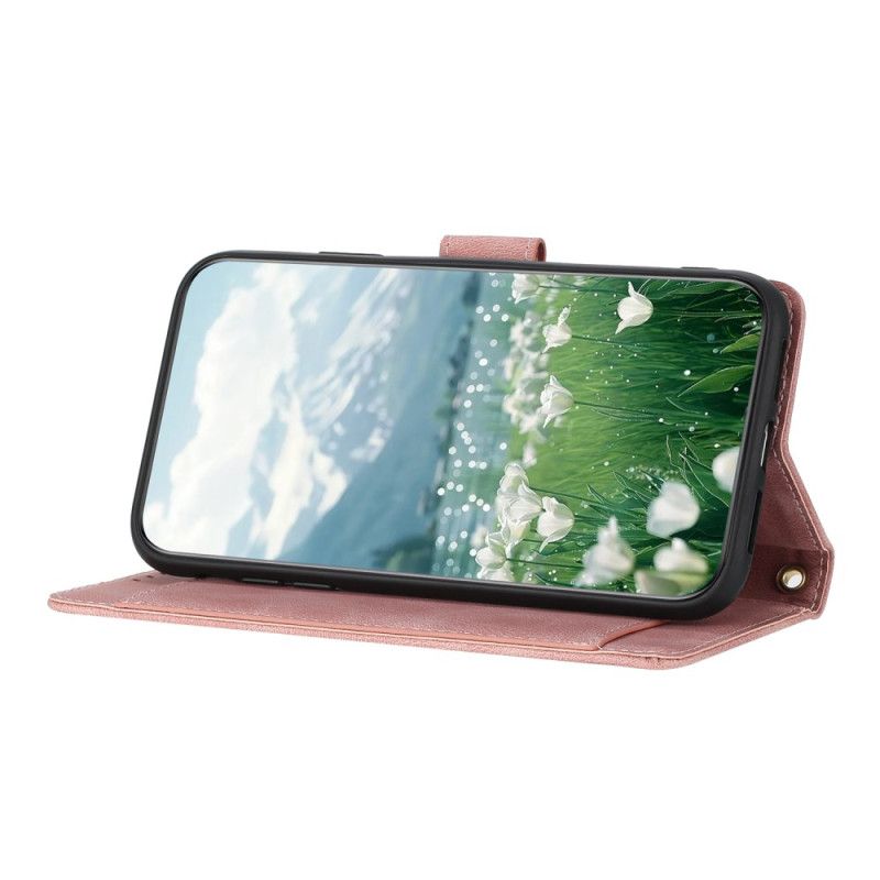 Flip Cover Til Samsung Galaxy S26 Pung Med 5 Kortlommer I Blomstermønster