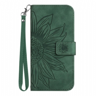 Flip Cover Til Samsung Galaxy S26 Rem Med Solsikkeprint