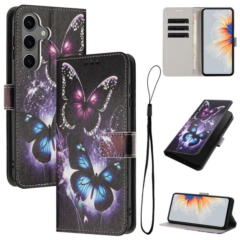 Flip Cover Til Samsung Galaxy S26 To Sommerfugle