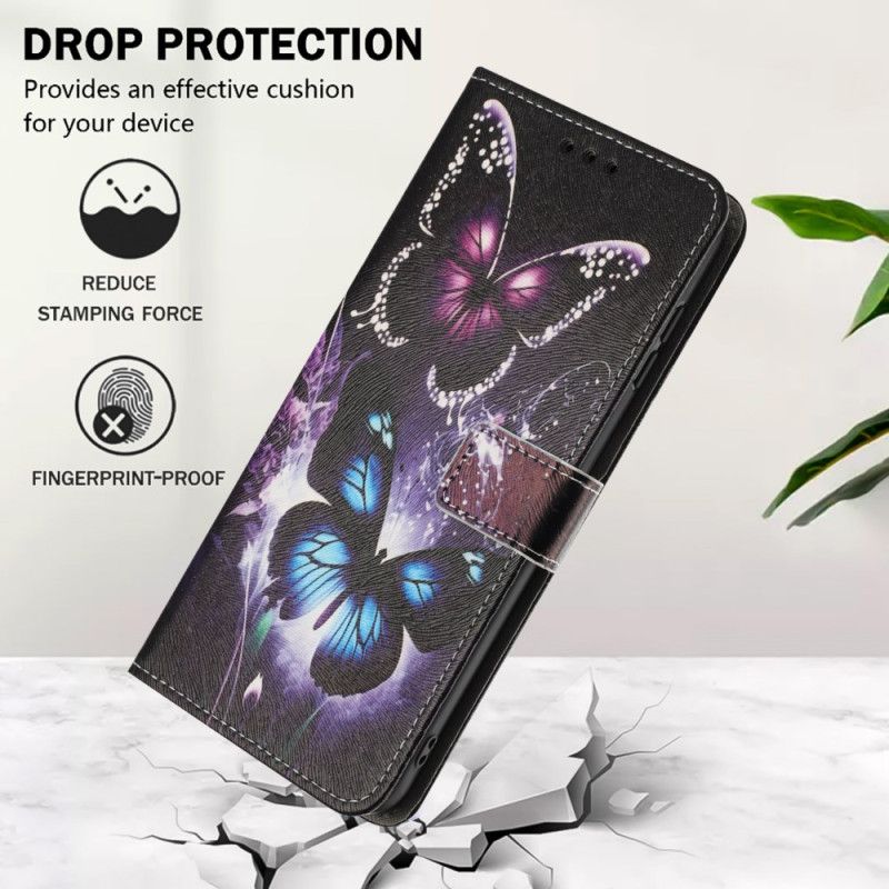 Flip Cover Til Samsung Galaxy S26 To Sommerfugle