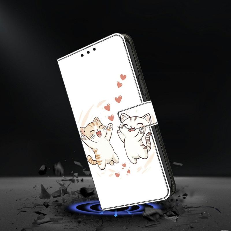 Læder Cover Samsung Galaxy S26 Kærlighedskatte