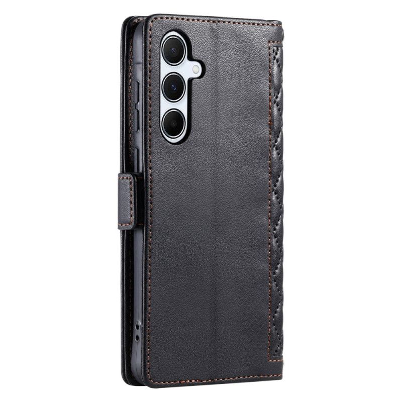 Læder Cover Samsung Galaxy S26 Quiltet Med Rem