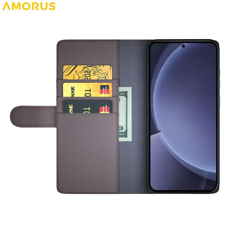 Læder Cover Samsung Galaxy S26 Telefon Etui Ægte Læder