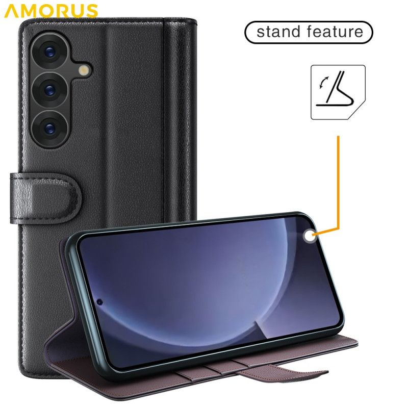 Læder Cover Samsung Galaxy S26 Telefon Etui Ægte Læder