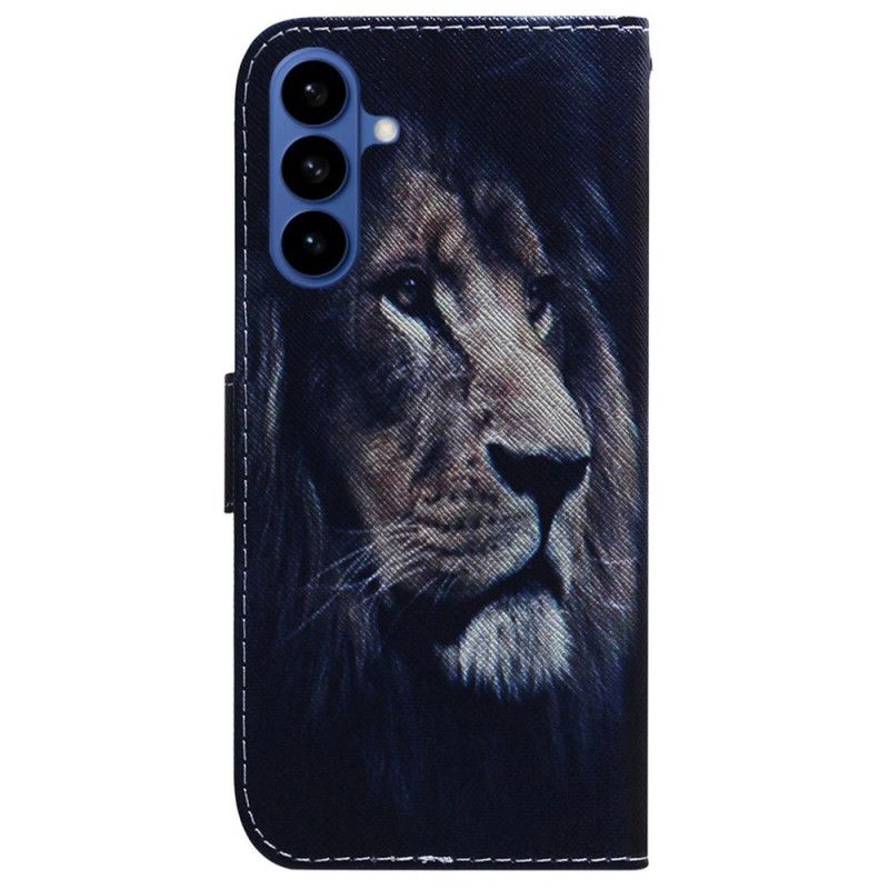 Læder Cover Samsung Galaxy S26 Telefon Etui Drømmende Løve