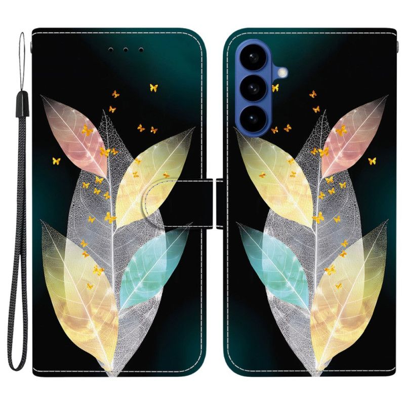 Læder Cover Samsung Galaxy S26 Telefon Etui Farverig Blade