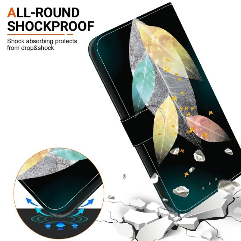 Læder Cover Samsung Galaxy S26 Telefon Etui Farverig Blade