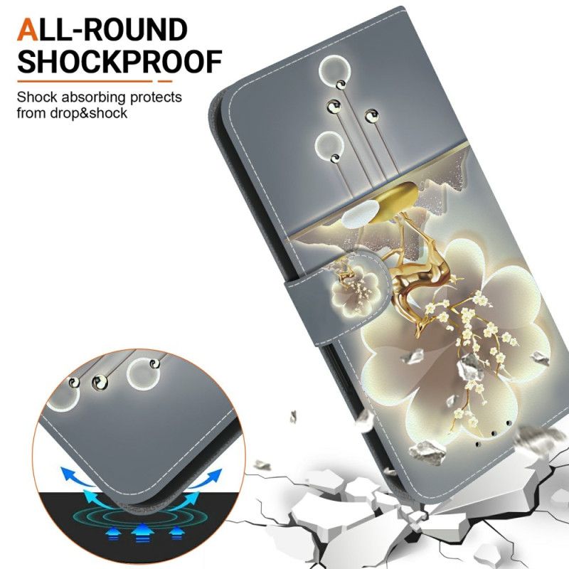Læder Cover Samsung Galaxy S26 Telefon Etui Hjort