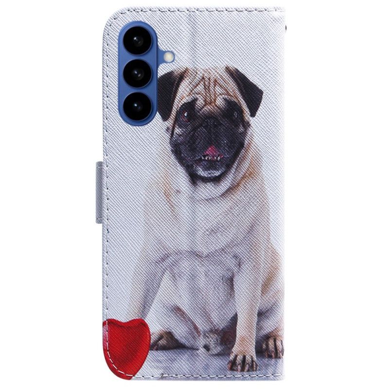 Læder Cover Samsung Galaxy S26 Telefon Etui Mopshund