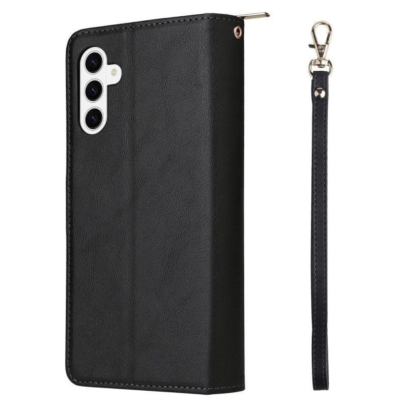 Læder Cover Samsung Galaxy S26 Telefon Etui Pung Med Lynlås