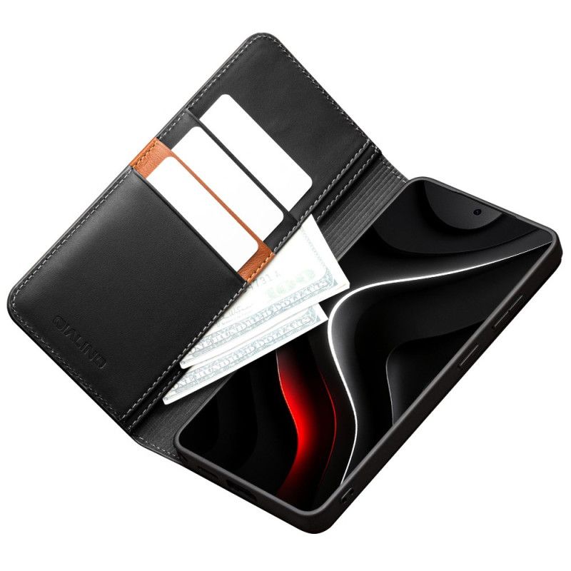 Læder Cover Samsung Galaxy S26 Telefon Etui Qialino Mat Læder Pung